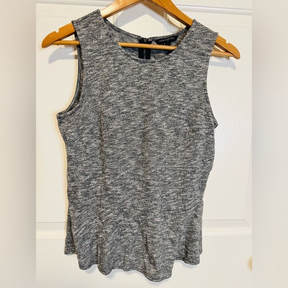 Banana Republic Charcoal Sleeveless Top size Medium